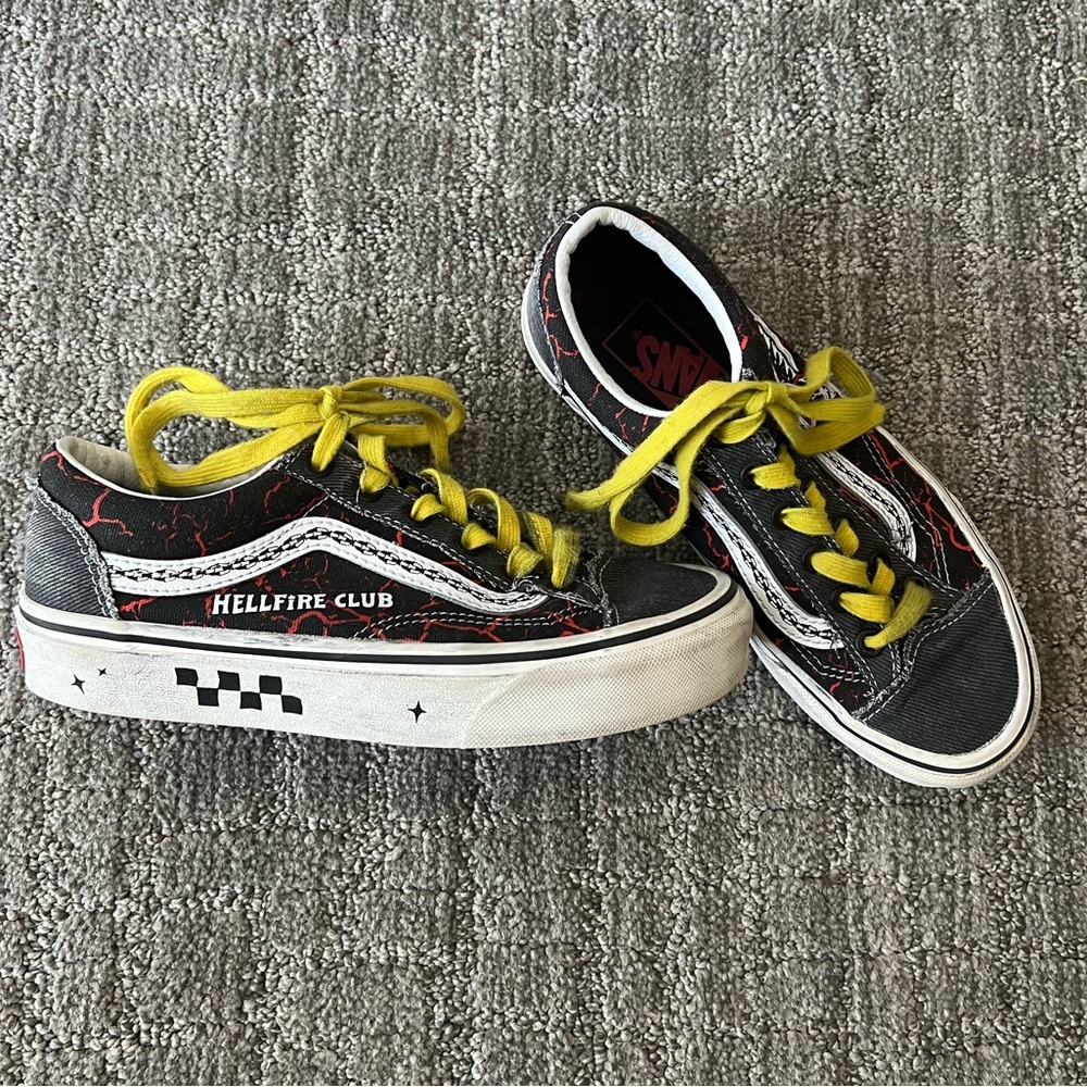Vans Stranger Things Netflix Hellfire Club Style
